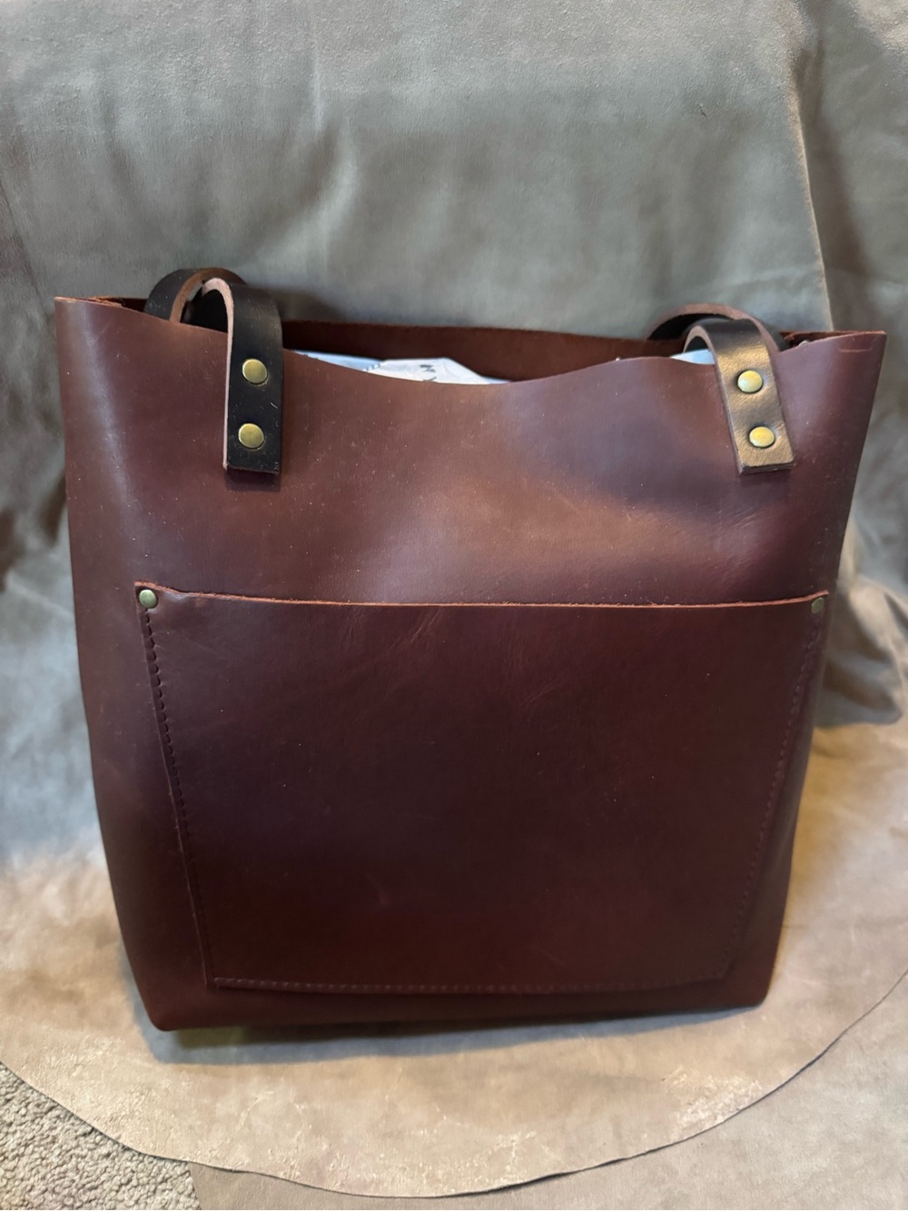 PLG Cognac Medium Classic Tote